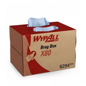 WYPALL X80 PAÑOS INTERPLEGADOS 1 CAPA AZUL , BRAG BOX